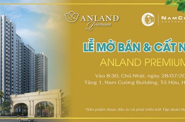 Sự kiện cất nóc dự án Anland Premium diễn ra vào lúc 8h30 ngày 28/07/2019